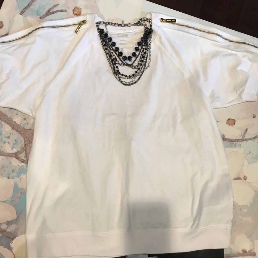 Michael Kors zipper sleeve sweatshirt